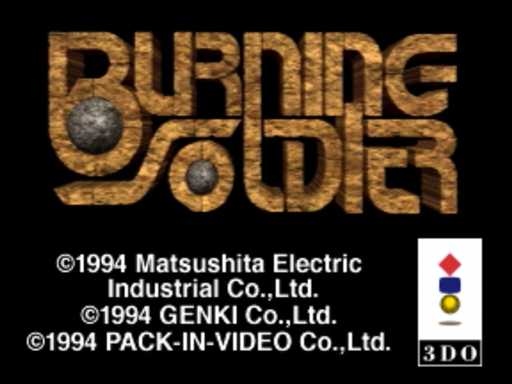 Burning Soldier title screen for 3DO